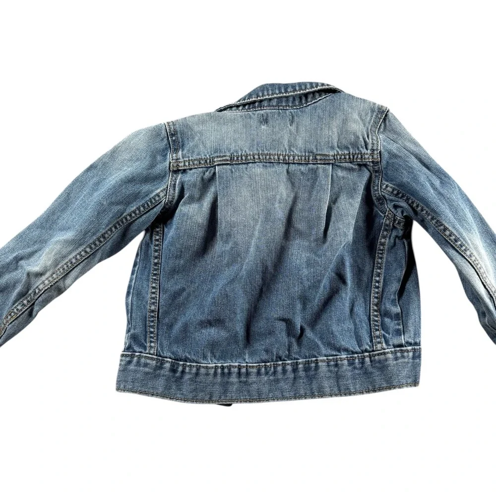 OshKosh Bgosh Kids Blue Denim Trucker‎ Jacket Sz 6 Timeless Boho Classic Western